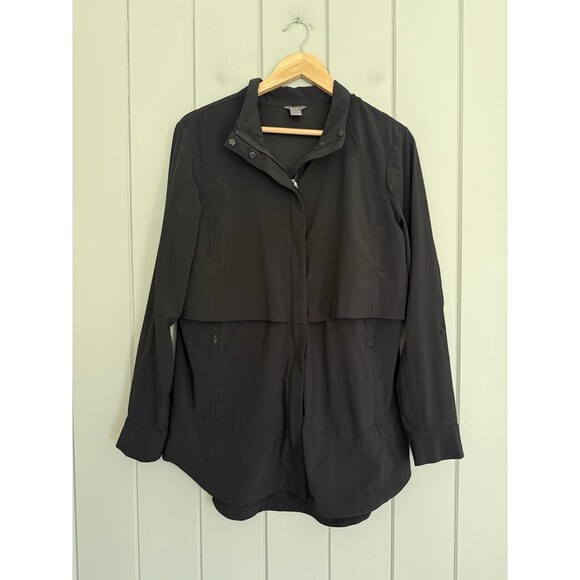 Eddie Bauer Jackets & Blazers - Eddie Bauer Lightweight Departure Jacket Full Zip M Medium Hiking Fishing Black